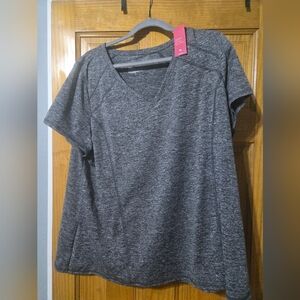 Gray Livi V-Neck Women's Top 18/20